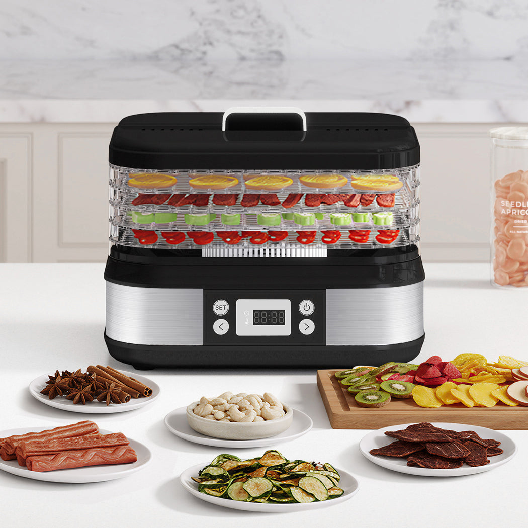 Spector 5 Trays Stainless Steel Food Dehydrator Dryer-2006733422189481991