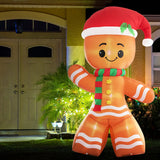 Santaco Christmas Inflatable Gingerbread - Close-Up Angle