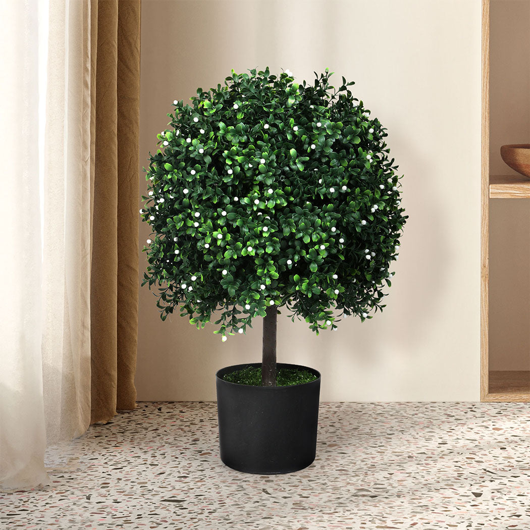 Lambu Artificial Boxwood Topiary Ball Tree-2018816831992762375
