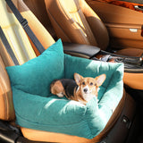 PaWz Pet Car Booster Seat Dog Protector M Green Medium - Rear View