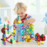 Kids Magnetic Tiles Blocks Dinosaur - Close-Up Angle