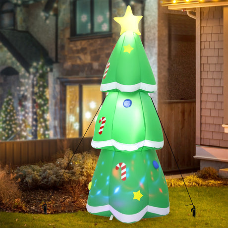 Santaco Inflatable 1.5M Christmas Tree Flashing Light-1952534170152603655