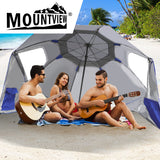 Mountview Beach Umbrella Outdoor Umbrellas Blue 2.13M - Close-Up Angle