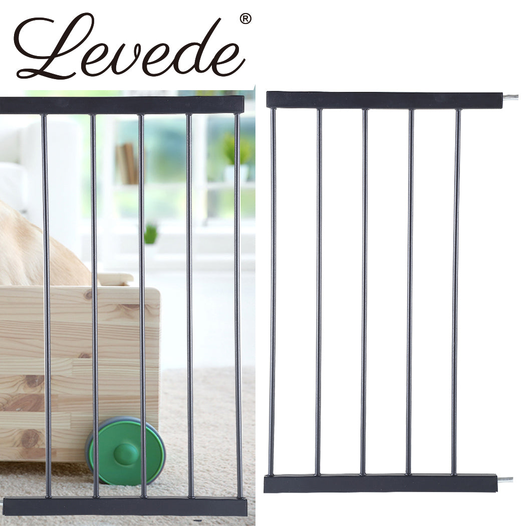 Levede Baby Safety Gate Adjustable Pet Black 45cm Extension-2018816650404564999