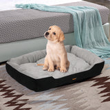 PaWz Pet Bed Dog Beds Bedding Mattress M Black Medium - Close-Up Angle