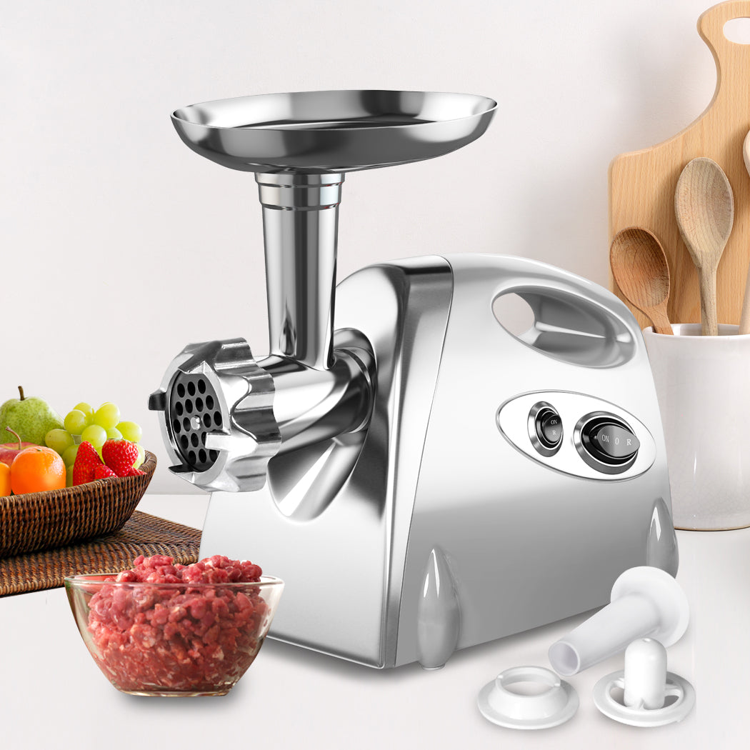 800W Electric Meat Grinder Mincer Sausage Silver-2018816831258759174