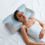 Dreamz Contour Memory Foam Pillow for Pain Relief - Close-Up Angle