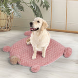 PaWz Pet Bed Cat Calming Bed Dog Squeaky M Pink Medium - Close-Up Angle