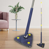 Cleanflo Cleaning Mop Dry Wet Triangle Blue - Close-Up Angle