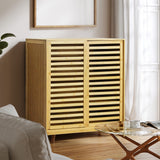 Levede Bamboo Storage Cabinet Freestanding Natural-2018816867677900806