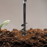 Traderight Garden Auger Post Hole Digger Large - Close-Up Angle