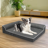 Pawz Orthopedic Dog Bed XL Grey - Rear View