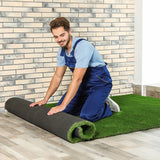 Marlow 40MM Fake Artificial Grass Synthetic Natural 1x20m - Close-Up Angle