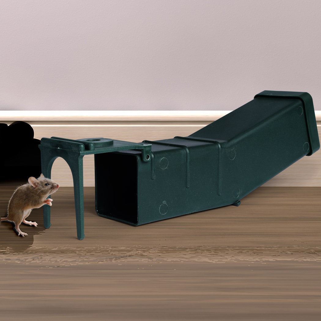 2x L Mouse Rat Trap Catch Capture Cage Green Large-2018816608197283846