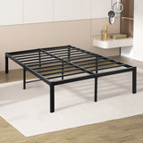 Levede Metal Bed Frame Heavy Duty Storage Space - Close-Up Angle