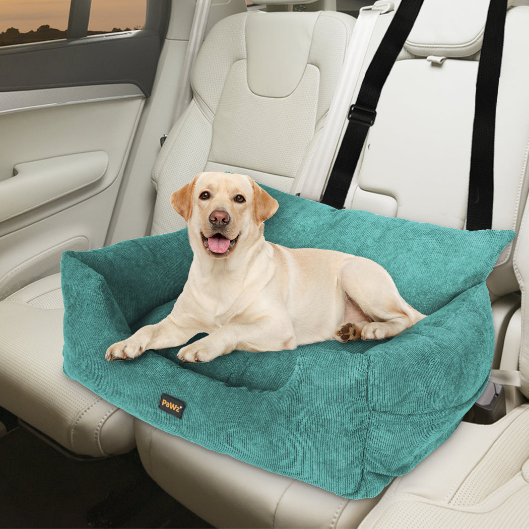 PaWz Pet Car Booster Seat Dog Protector L Green Large-2006732990641737734