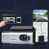 Manan 4K Car Dash Camera Front and Rear Wifi GPS 3 Lens-2006732804142010375