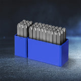 Traderight Letter & Number Punch Stamps 6MM - Close-Up Angle