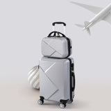 Slimbridge 2pcs 20"Travel Luggage Set Grey-2006733062309810183