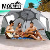 Mountview Beach Umbrella Outdoor Umbrellas Green 2.13M - Close-Up Angle