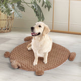 PaWz Pet Bed Cat Calming Beds Dog Squeaky L Tan Large - Close-Up Angle