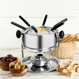 Toque Classic Fondue Set 12pcs Stainless - Close-Up Angle