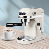 Spector Coffee Maker Machine Espresso Milk White - Close-Up Angle