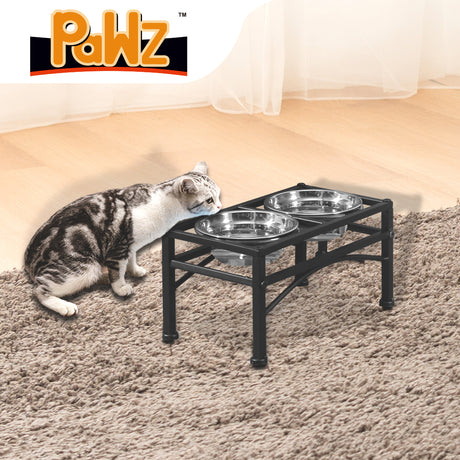 PaWz Dual Elevated Raised Pet Dog Feeder Small-2018816643177779206