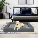 PaWz Memory Foam Pet Bed Calming Dog XL X-Large - Rear View