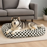 Pawz Dog Bed Calming Pet Plush Bed Soft Washable Bed - Close-Up Angle