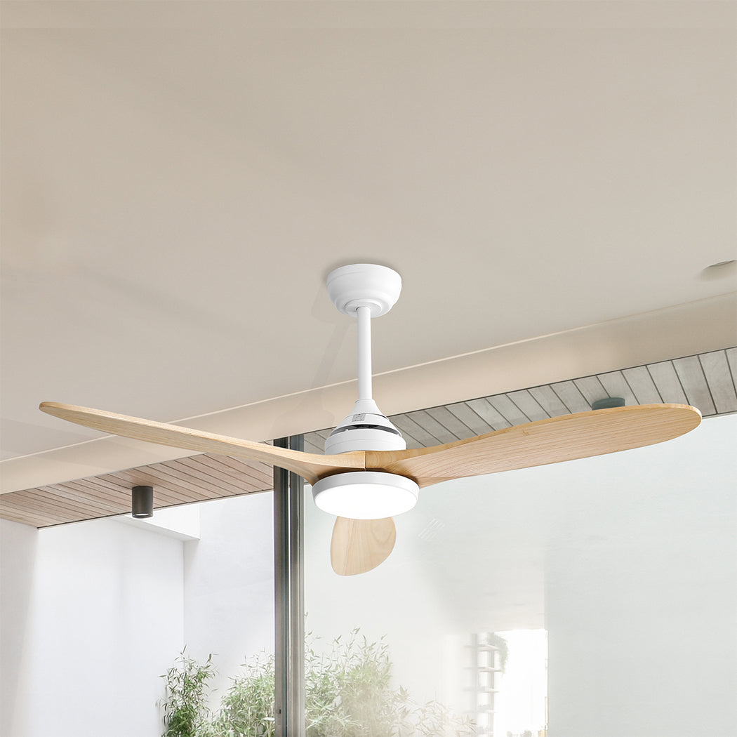 Spector 52'' Ceiling Fan LED Light DC Natural-2018816906051588103