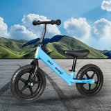 BoPeep Kids Balance Bike Ride On Toys Blue - Close-Up Angle