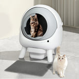 PaWz Smart Self Cleaning Cat Litter Box APP Control White - Close-Up Angle