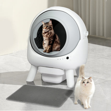 PaWz Smart Self Cleaning Cat Litter Box APP Control White-1954802488557309959