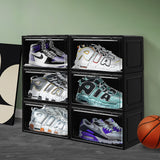 Stacked Shoe Box Acrylic Sneaker Display 6PC Black-2018816656914124807