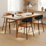 Levede 4x PU Leather Dining Chairs Kitchen Lounge - Close-Up Angle