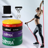 Centra Set of 5 Heavy Duty Resistance Bands - Rear View