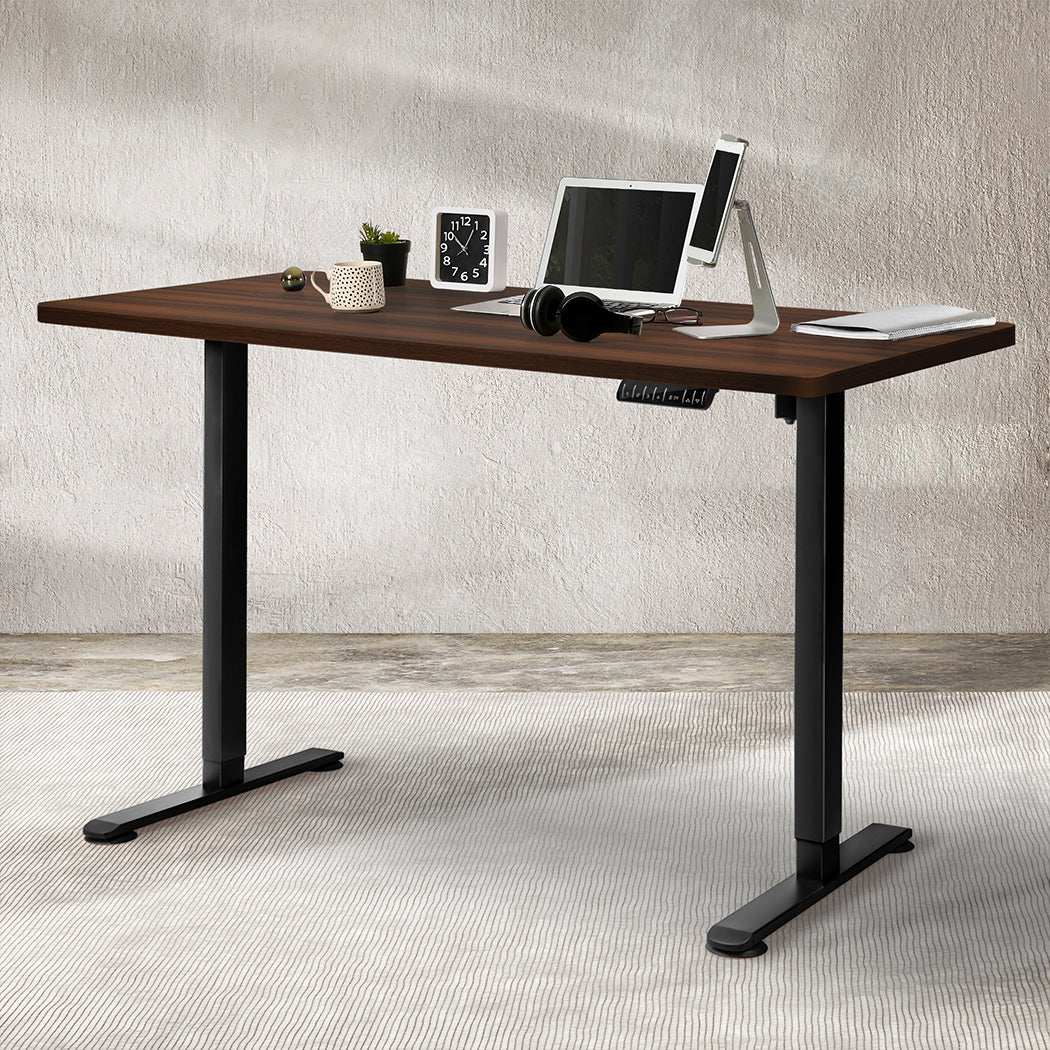 Levede Motorised Standing Desk Height 120cm Walnut 800x 1.5MM-2018816928059101191