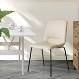 Levede Stackable Dining Chairs Kitchen Beige - Close-Up Angle