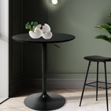 Levede Bar Table Swivel Gas Lift Counter Black-2018816854079967239