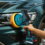 Traderight 21V Cordless Car Polisher Buffer Machine - Close-Up Angle