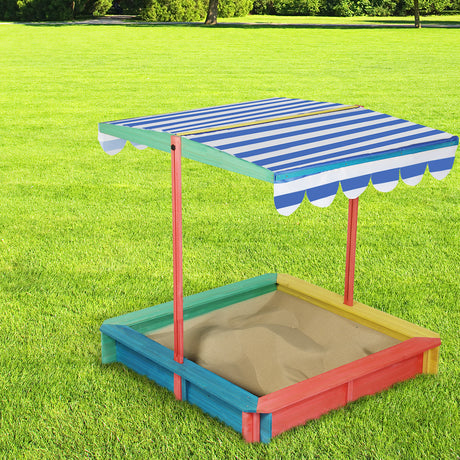 Bopeep Kids Wooden Sandbox 120X120CM-1954802417065398279