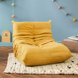 Levede Kids Floor Chair Foam Sofa Replica Single Lazy Recliner Children Couch - Close-Up Angle