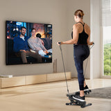Centra Mini Stepper with Resistance Bands - Close-Up Angle