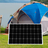 12V 250W Solar Panel Kit Mono Caravan - Close-Up Angle