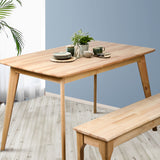 Levede Dining Sets 1XTable+1XBench Chair - Close-Up Angle