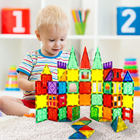 BoPeep Kids Magnetic Tiles Blocks Building-2018816728775135239
