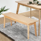 Levede 1XDining Chairs Bench Chair Seat Nature - Close-Up Angle