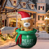Santaco Inflatable Christmas Decorations - Close-Up Angle