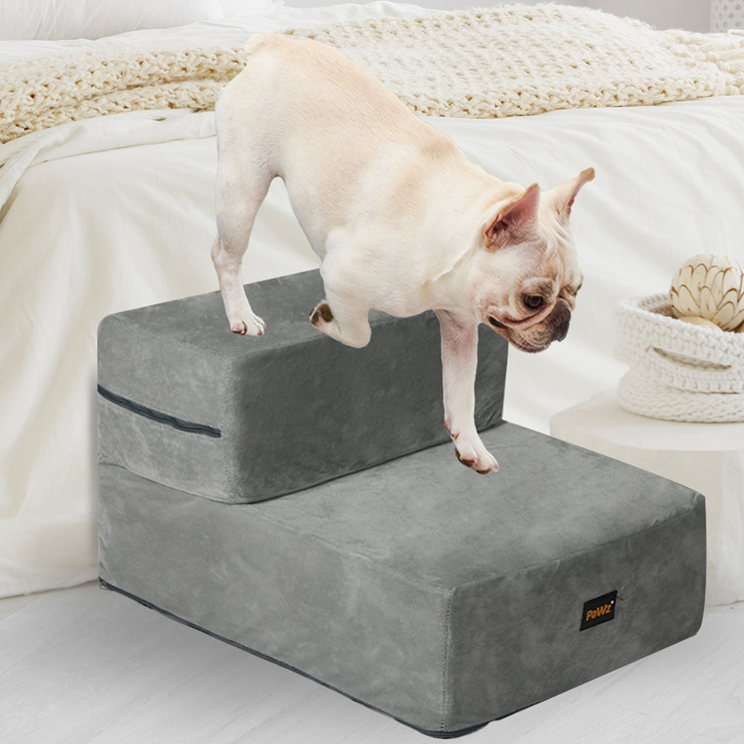 PaWz Pet Stairs 2 Step Ramp Portable Small-1954802513538584583